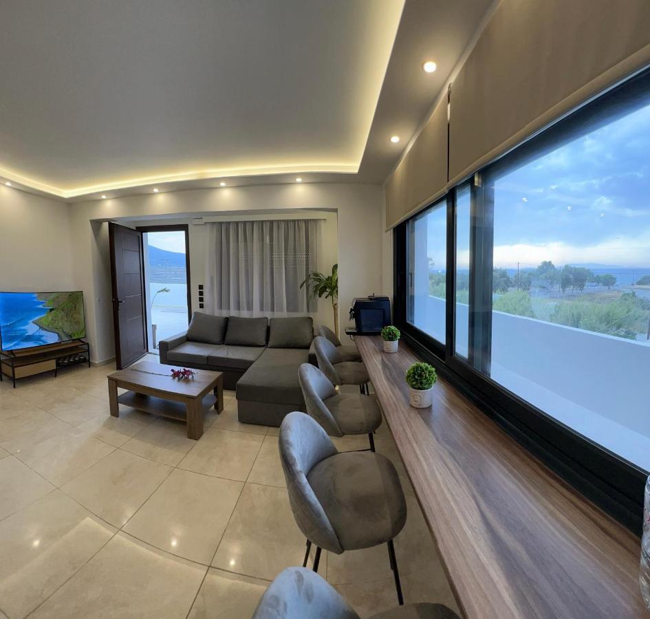 Odyssea Top View & Hot Jacuzzi Front Beach Kremasti  Exterior photo