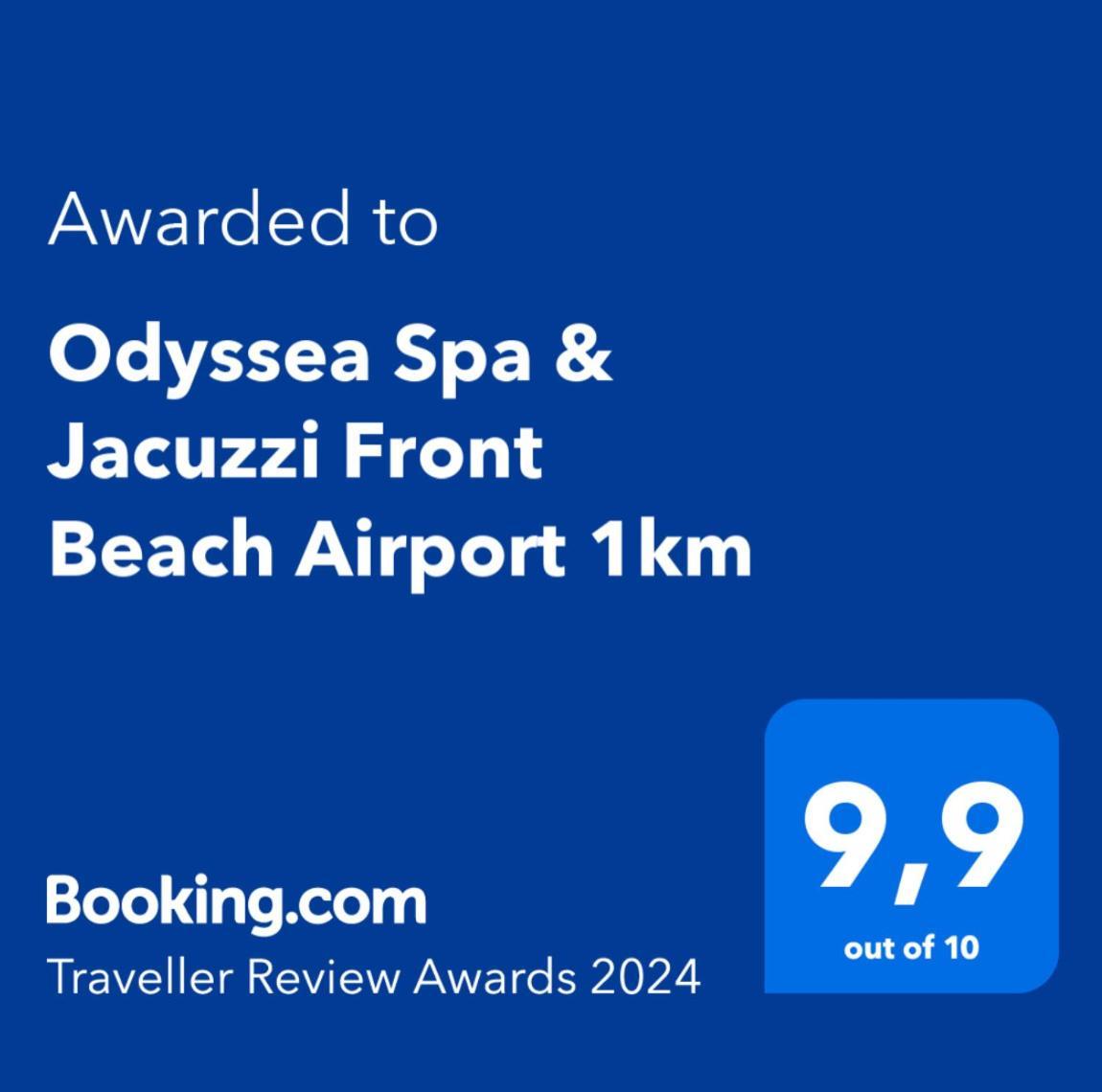 Odyssea Top View & Hot Jacuzzi Front Beach Kremasti  Exterior photo