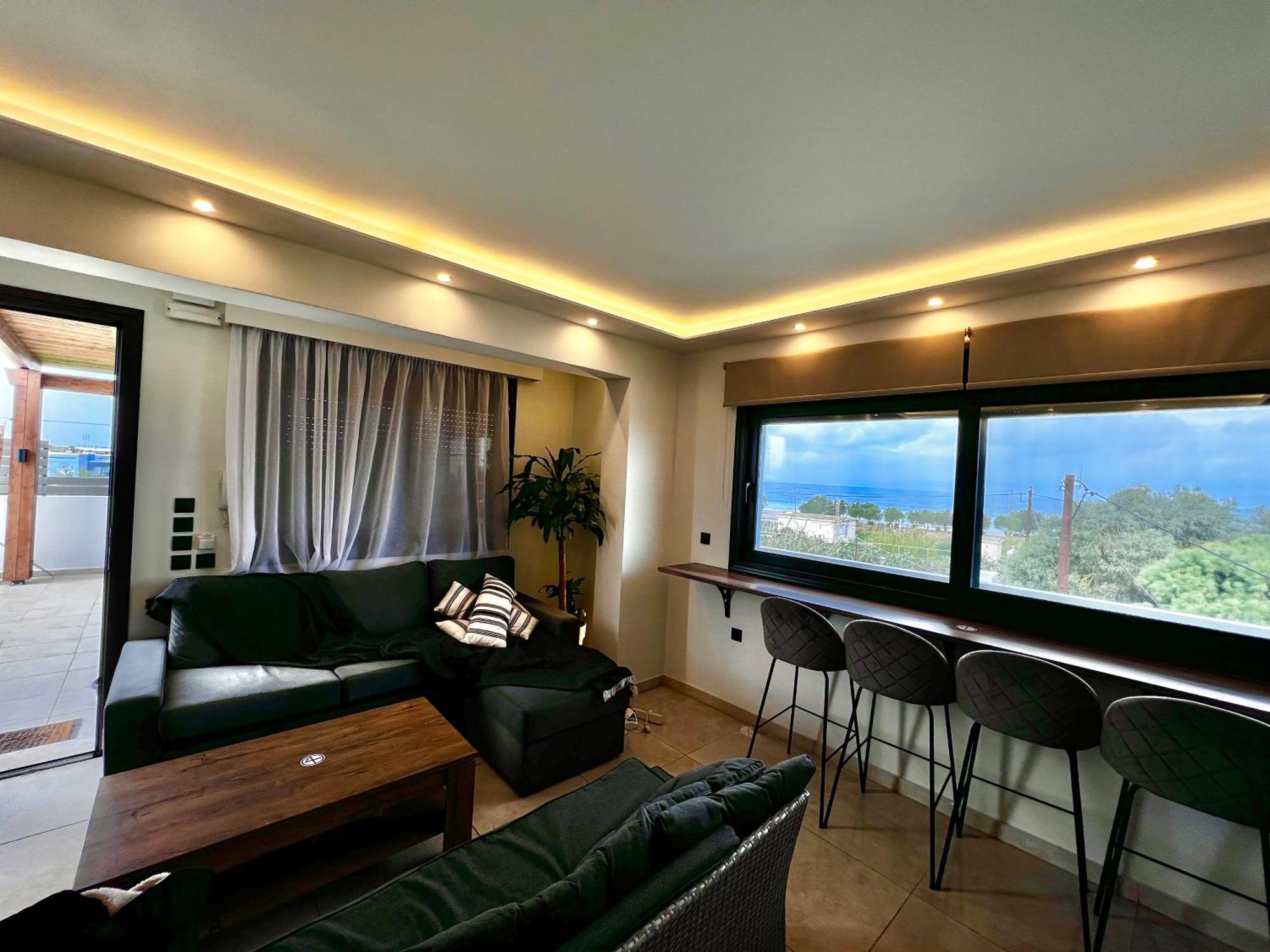 Odyssea Top View & Hot Jacuzzi Front Beach Kremasti  Exterior photo